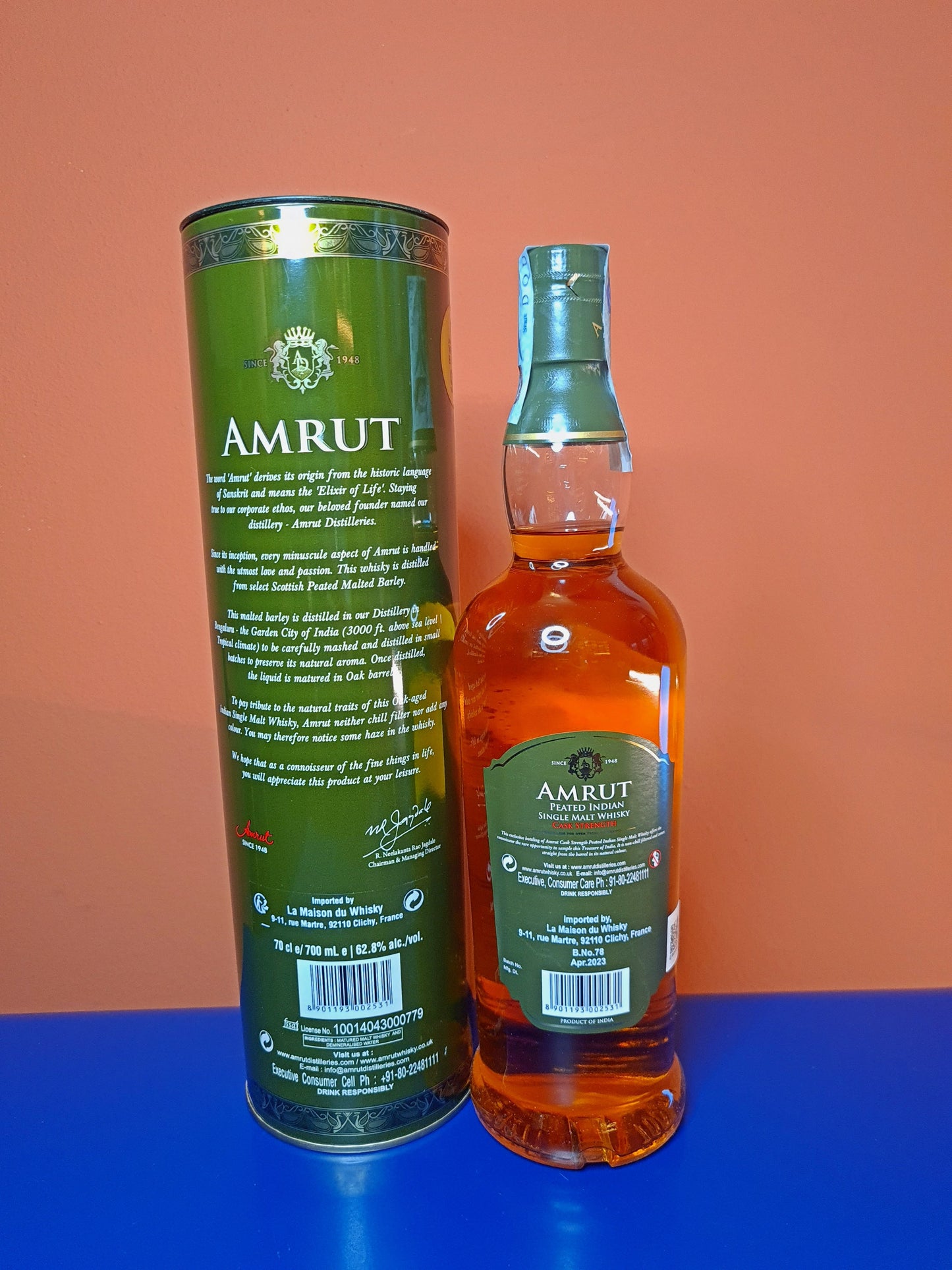 AMRUT PEATED CASK STRENGTH