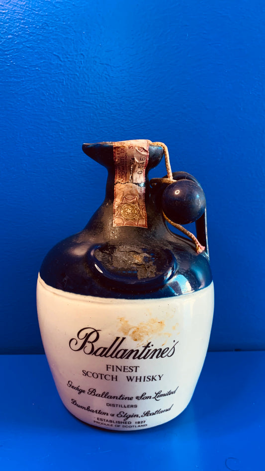 BALLANTINE’S FINEST SCOTCH WHISKY CERAMIC DECANTER