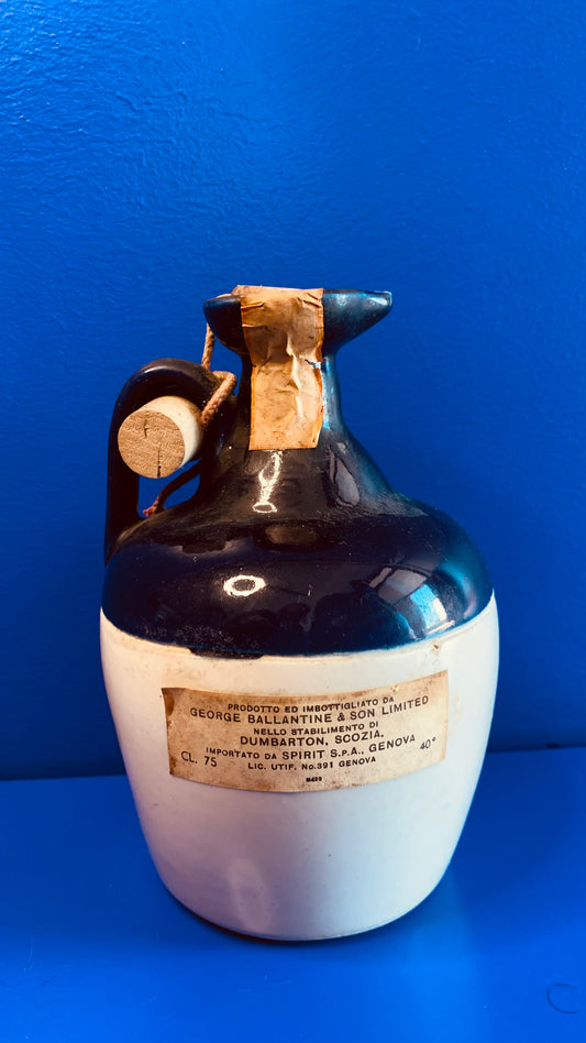 BALLANTINE’S FINEST SCOTCH WHISKY CERAMIC DECANTER