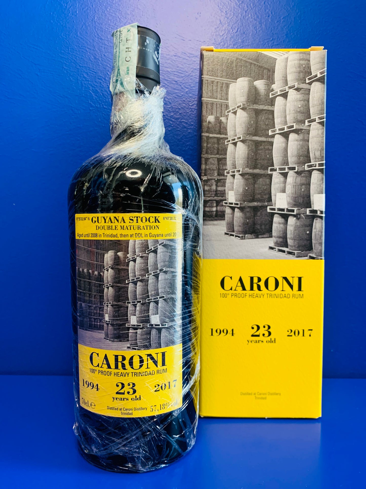 CARONI 1994 | HEAVY FULL PROOF TRINIDAD RUM 23 yo | GUYANA STOCK