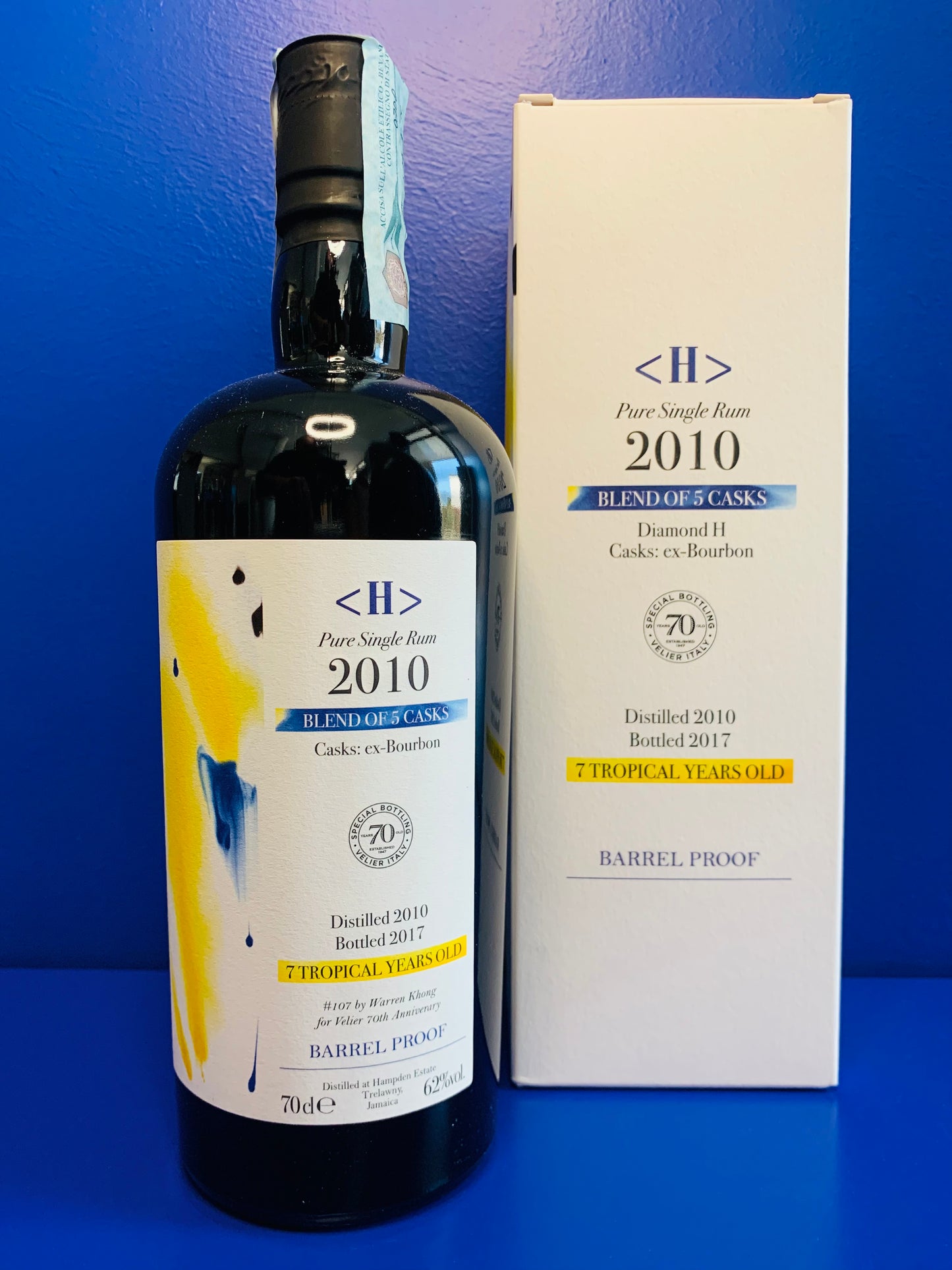 DIAMOND "H" 2010/2017 SPECIAL BOTTLING 70° ANNIVERSARY VELIER