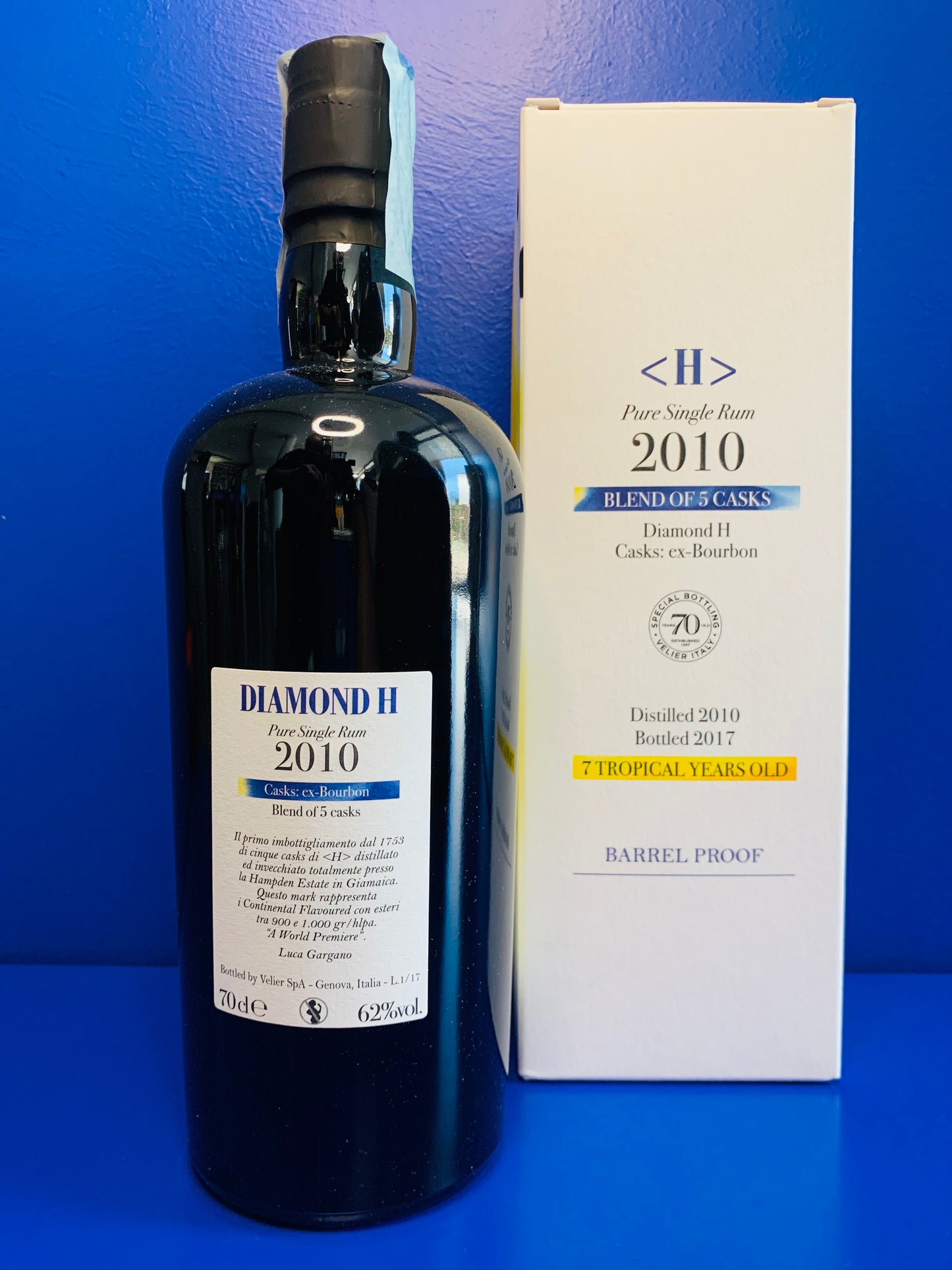 DIAMOND "H" 2010/2017 SPECIAL BOTTLING 70° ANNIVERSARY VELIER