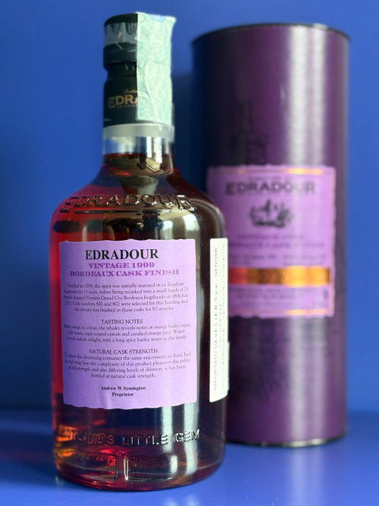 EDRADOUR 21 YEARS OLD vintage 1999