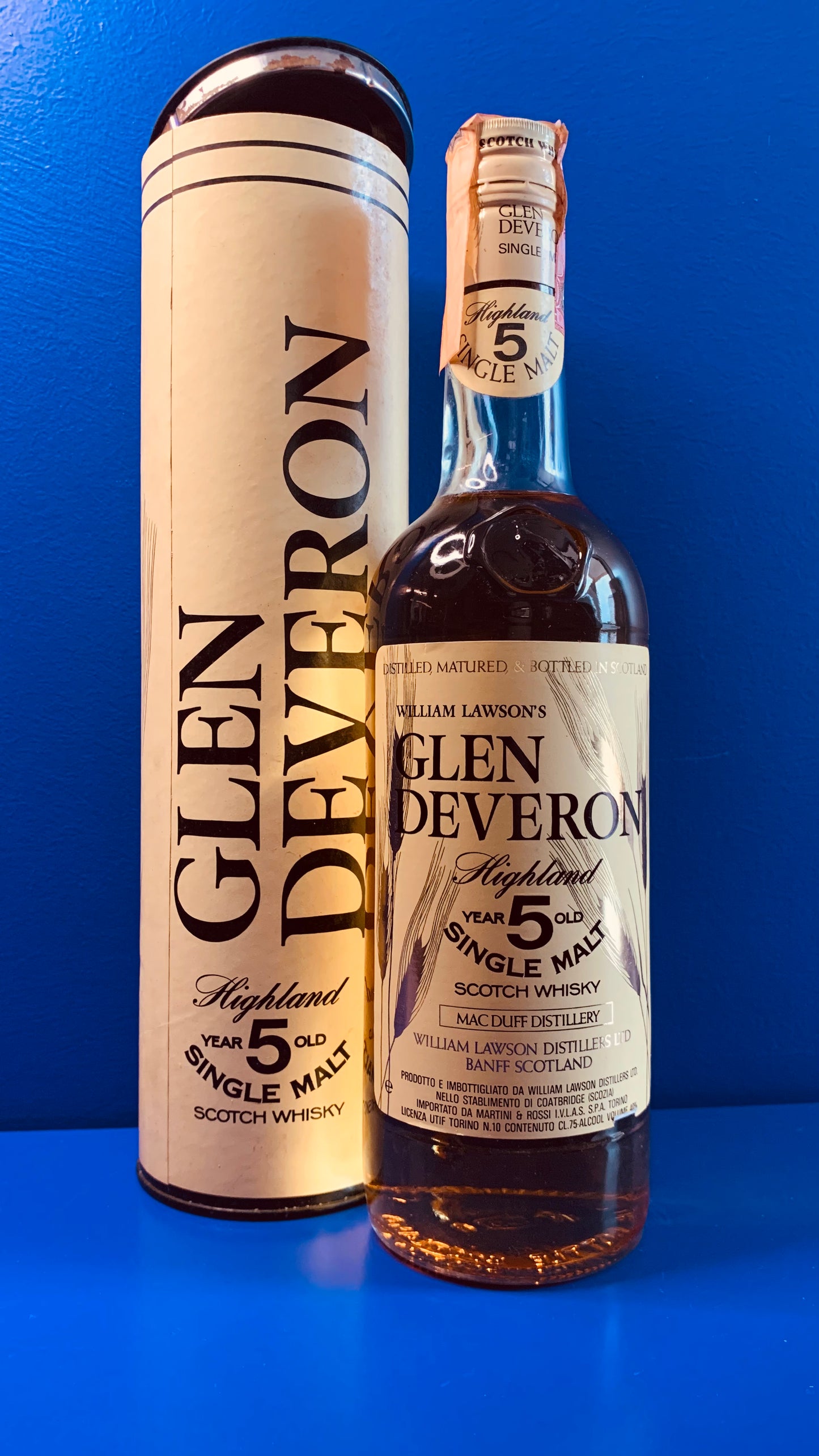 WILLIAM LAWSON’S GLEN DEVERON 5 YEARS OLD