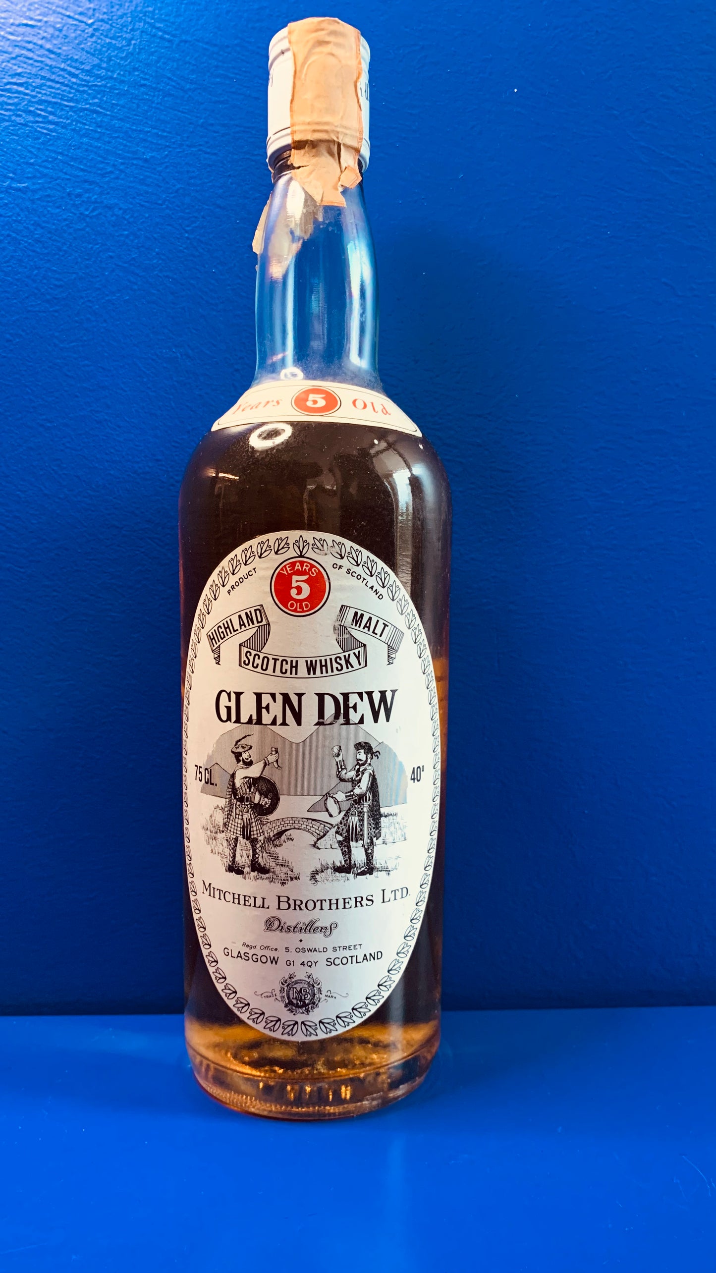 GLEN DEW HIGHLAND MALT SCOTCH WHISKY 5 YEARS OLD