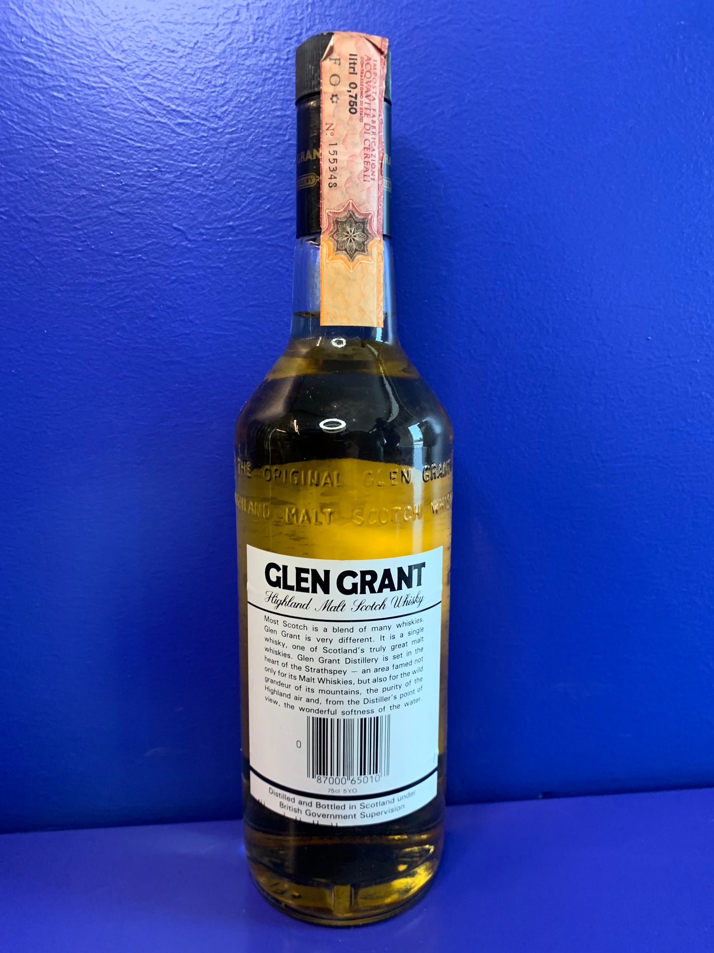 GLEN GRANT 5 YO 1978