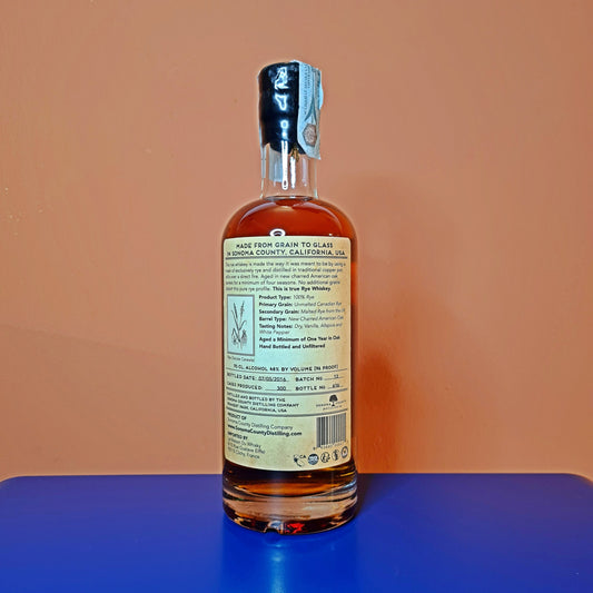 SONOMA COUNTY RYE WHISKEY