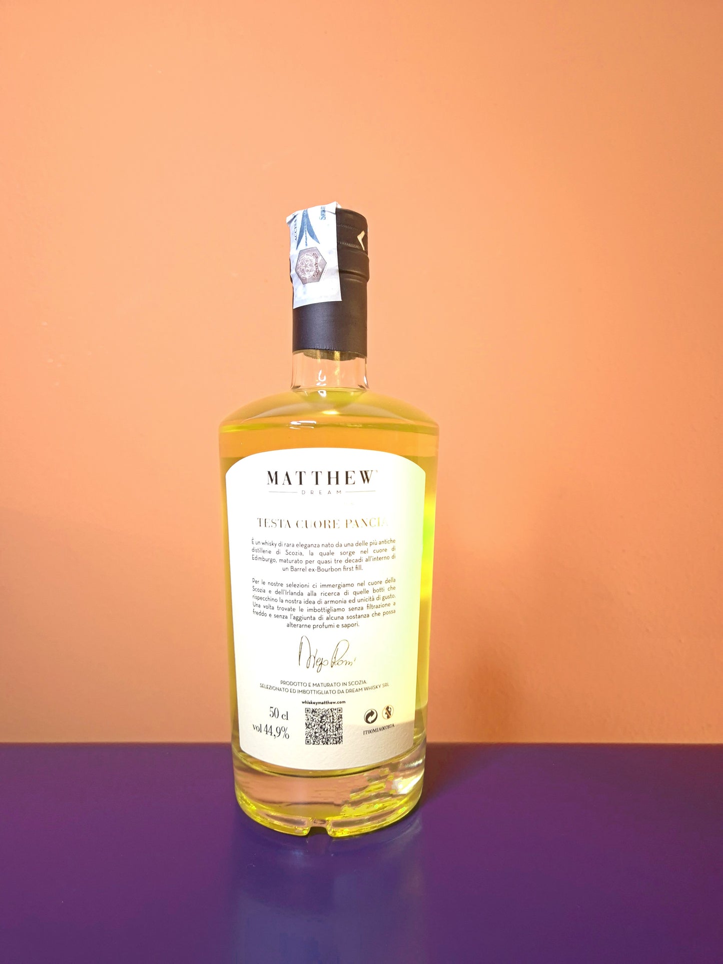 DREAM WHISKY MATTHEW | TESTA, CUORE, PANCIA