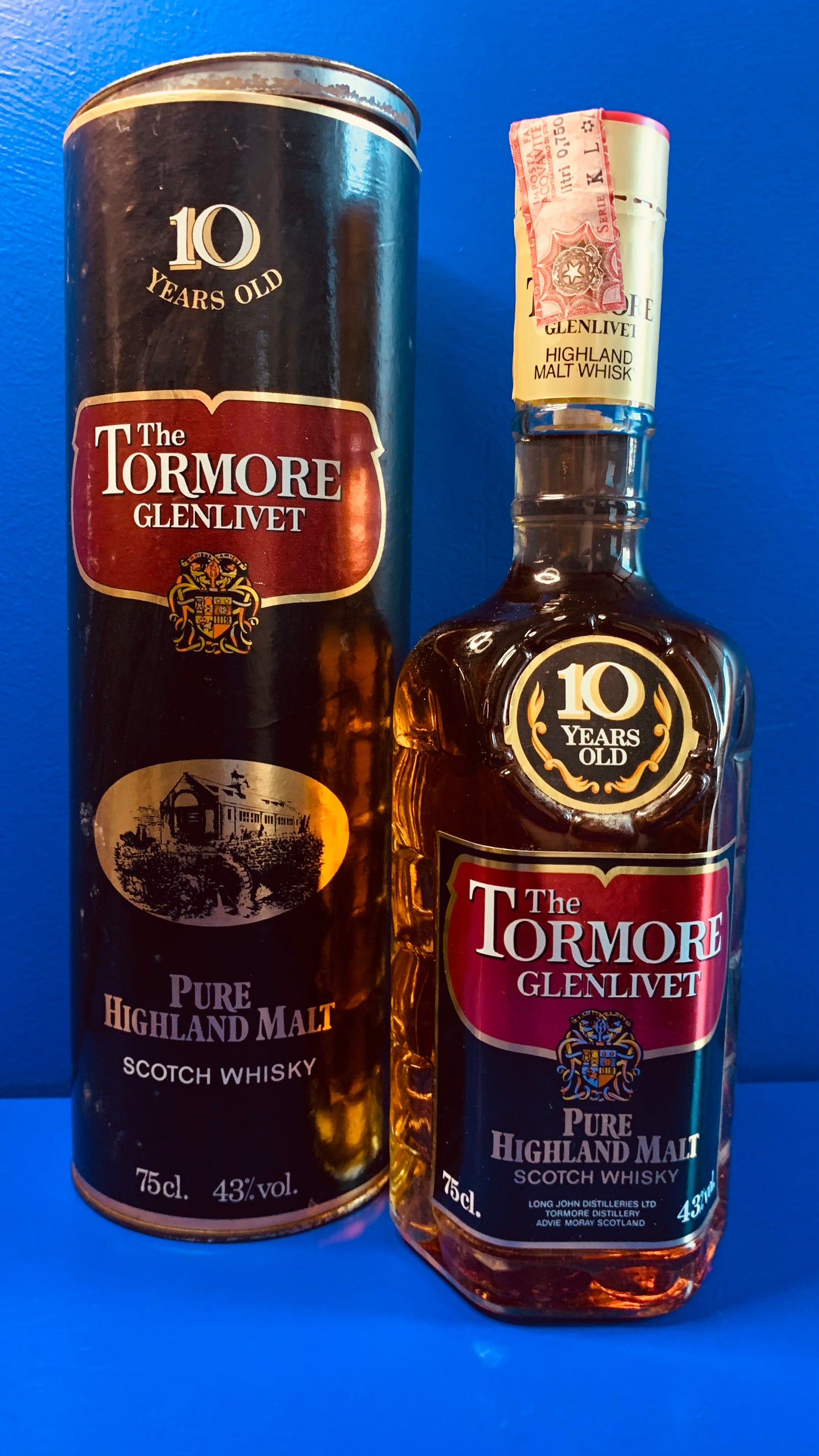 THE TORMORE GLENLIVET PURE HIGHLAND MALT SCOTCH WHISKY