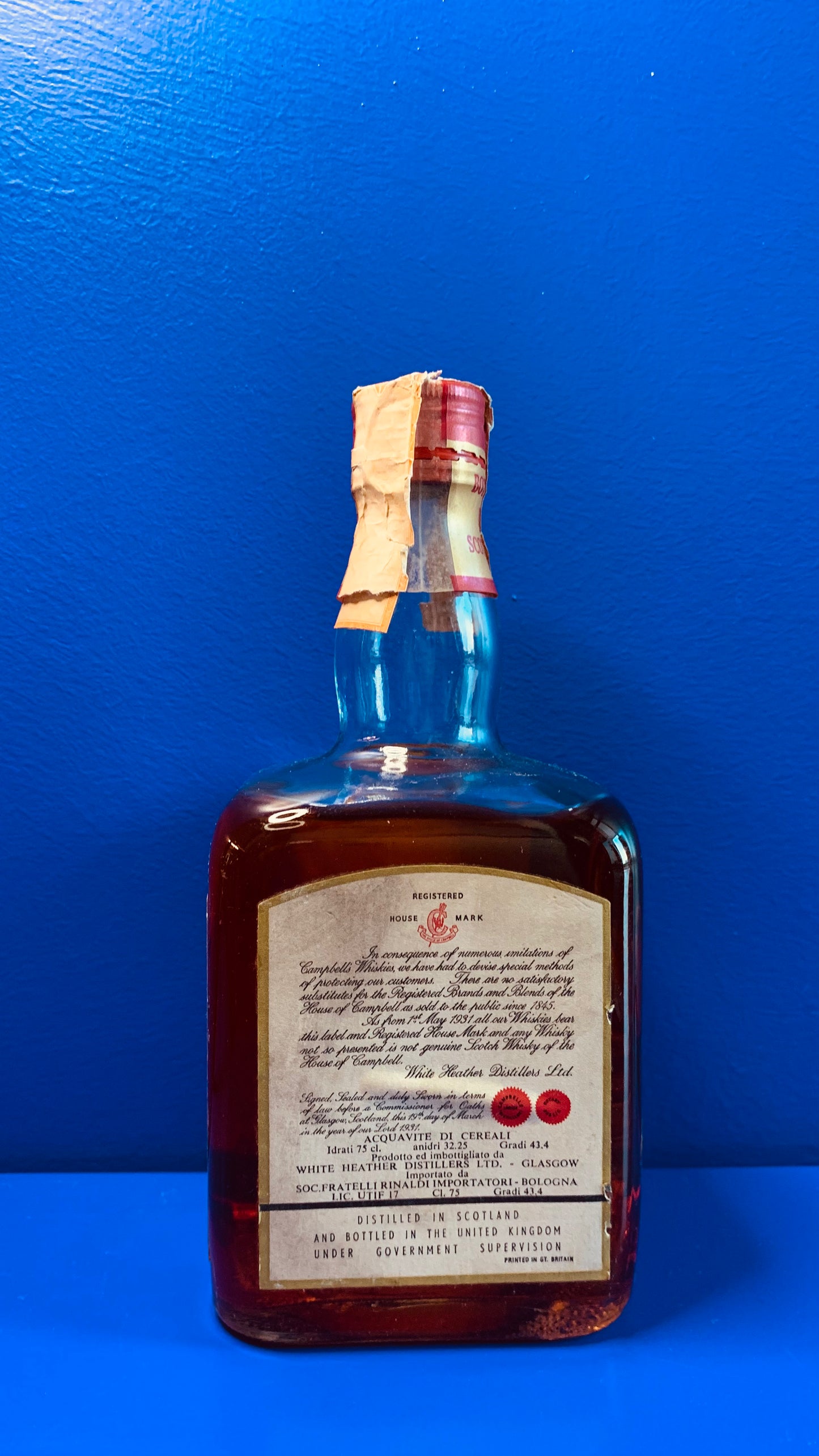 WHITE HEATHER BLENDED SCOTCH WHISKY DE LUXE 5 YEARS OLD