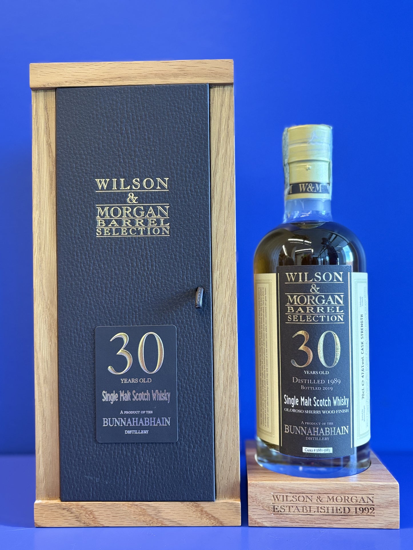 WILSON & MORGAN BARREL SELECTION BUNNAHABHAIN 1989 30 YO