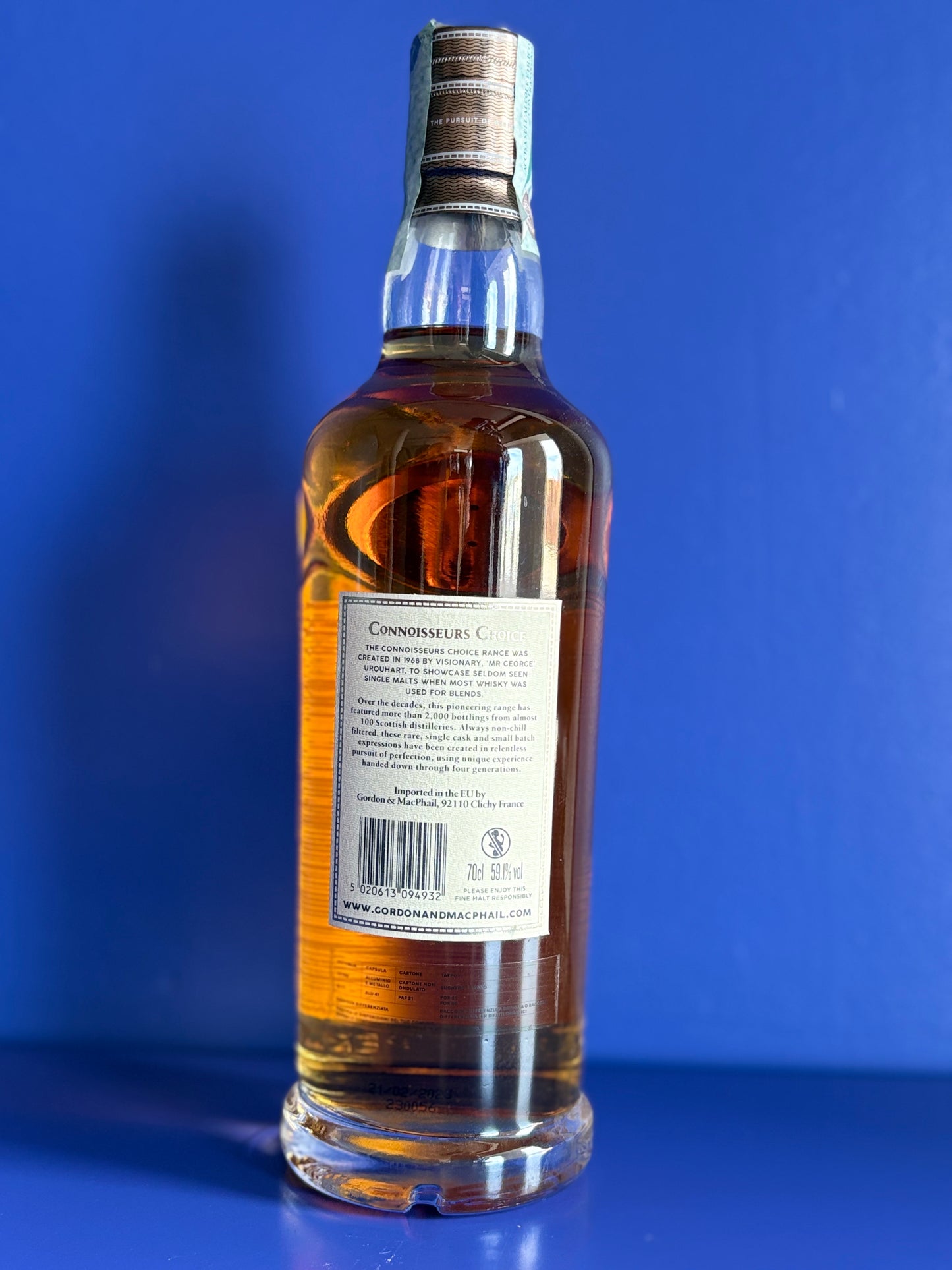 GORDON & MACPHAIL "CASK STRENGTH CONNOISSEUR CHOICE" GLEN GRANT 13 YO