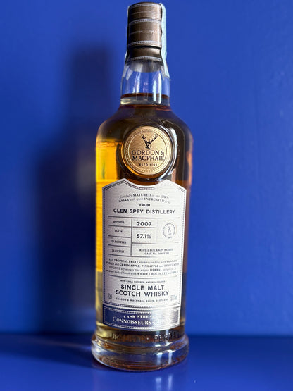 GORDON & MACPHAIL "CASK STRENGTH CONNOISSEUR CHOICE" GLEN SPEY 15 YO