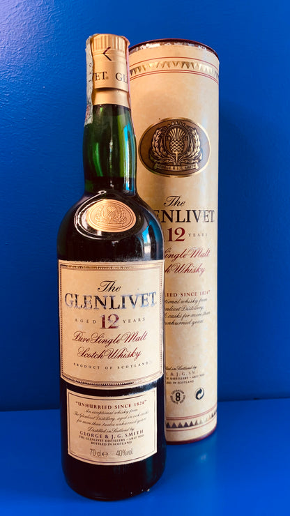THE GLENLIVET 12 yo VINTAGE BOTTLE