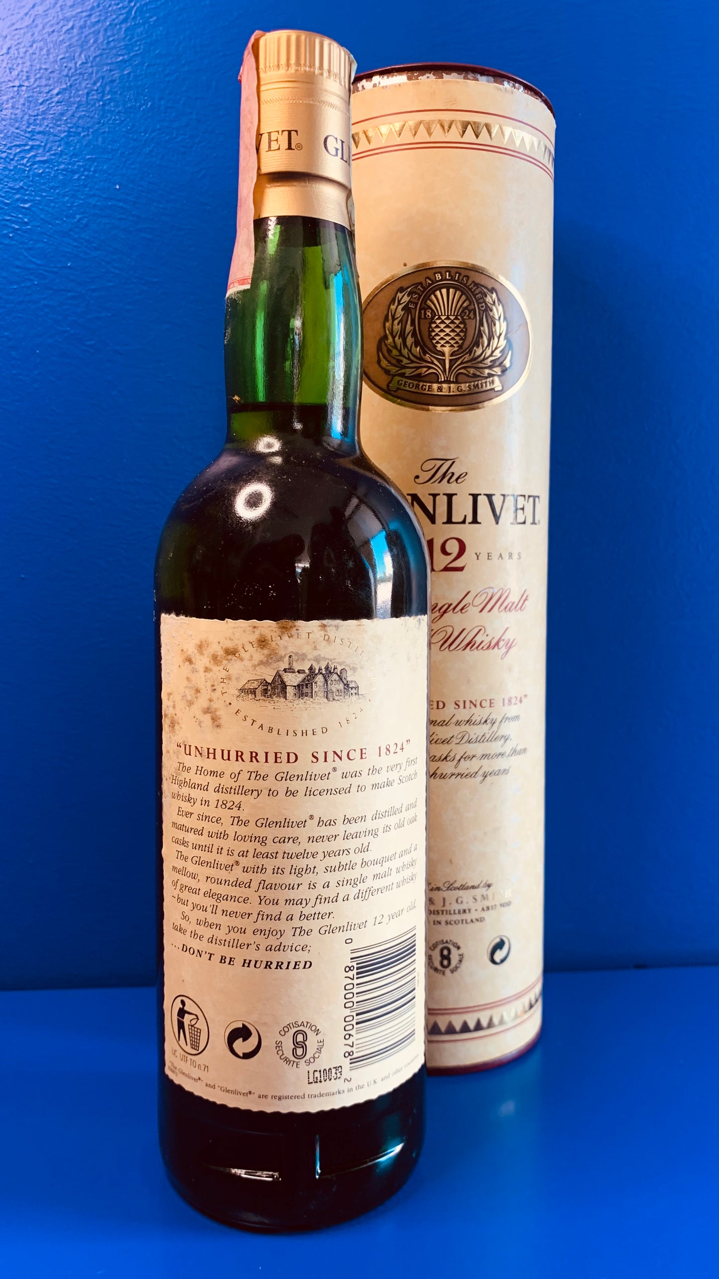 THE GLENLIVET 12 yo VINTAGE BOTTLE